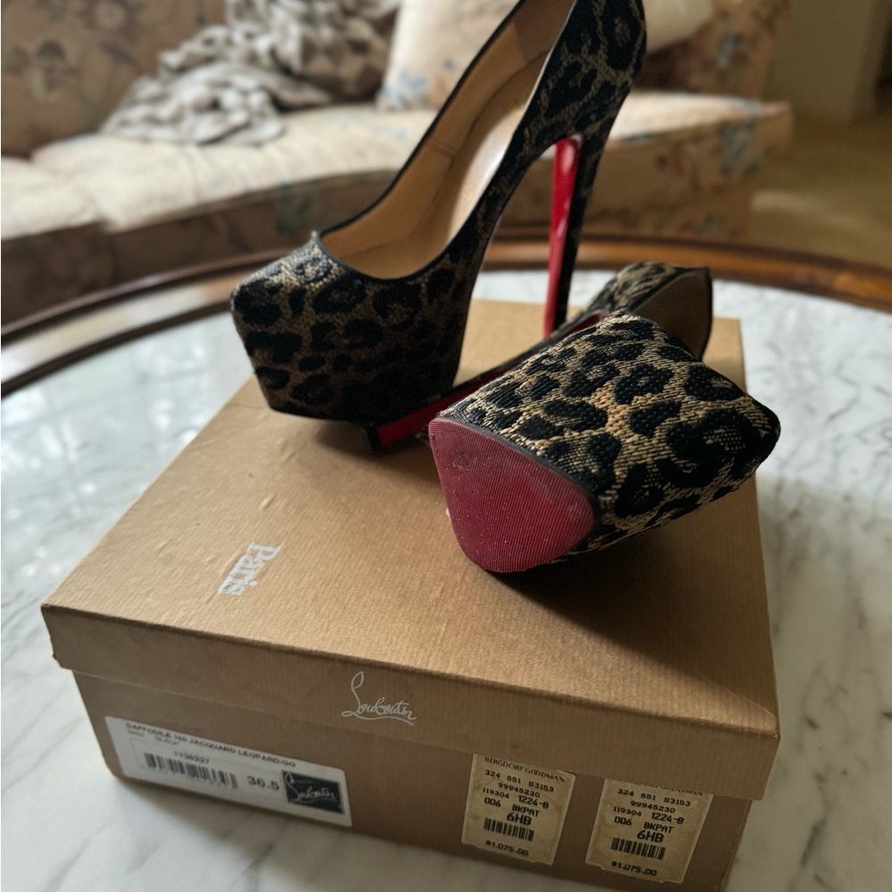 CHRISTIAN LOUBOUTIN - Daffodile 160 Leopard Platform Pumps